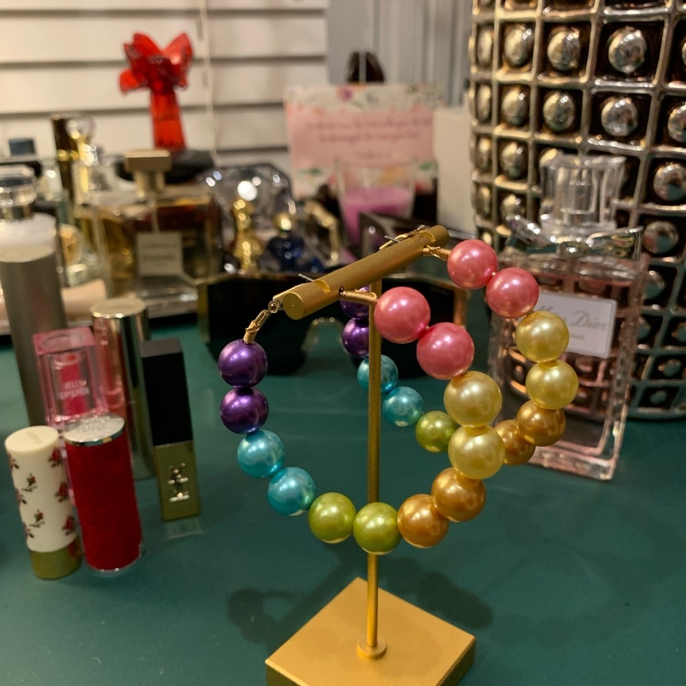 Beaded Multi Colored Earrings